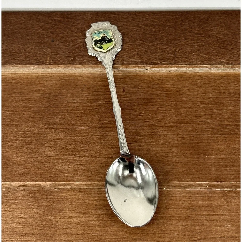 Vintage Tiberias Israel Souvenir Collector Spoon Crest Travel‎ Memorabilia
